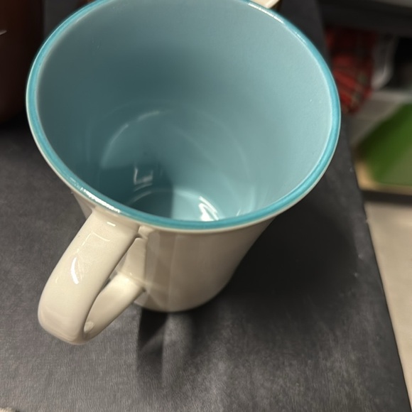 Starbucks percolator pot icon mug ivory and blue - Picture 4 of 5